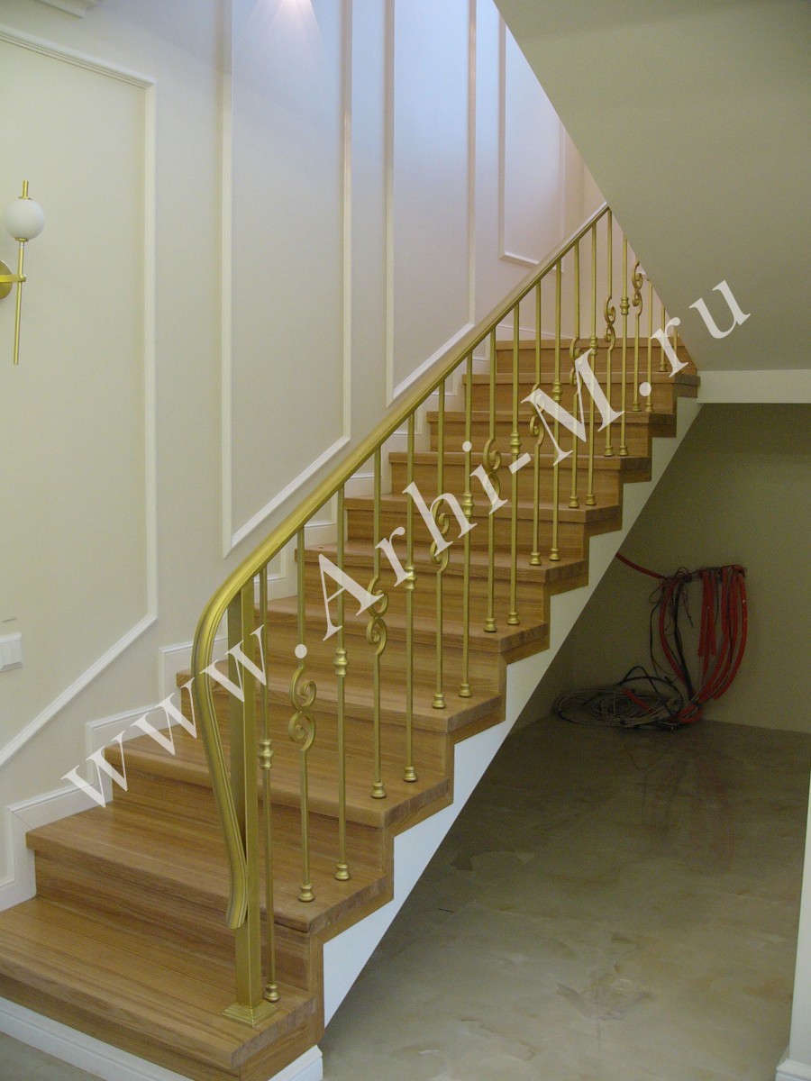 перила кованые в классическом стиле 017